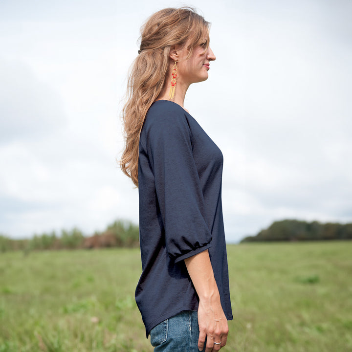 Picnic Top, V Neck