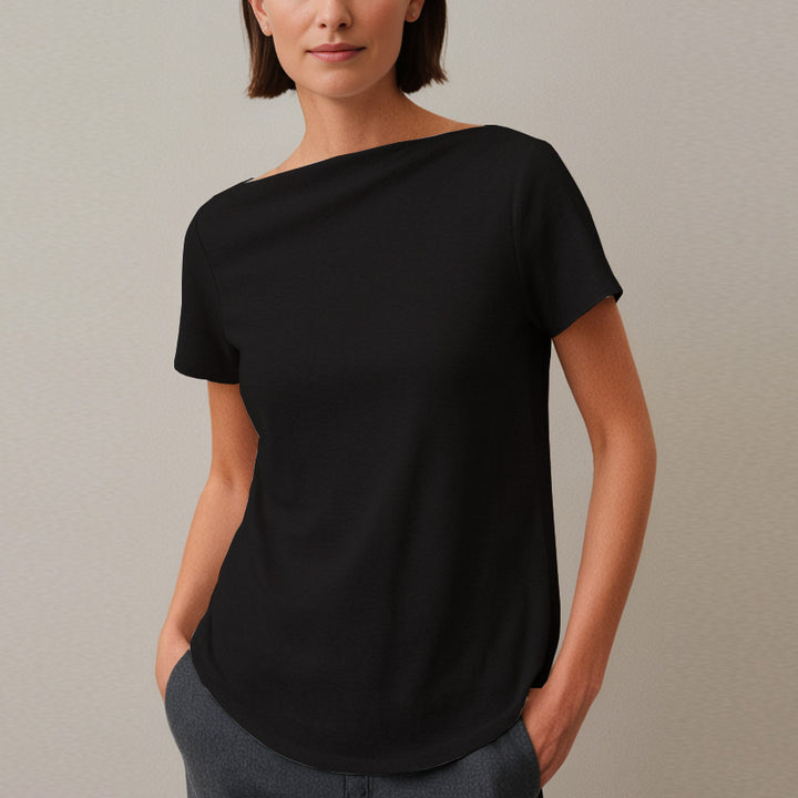Short Sleeve Bateau Picnic Tee