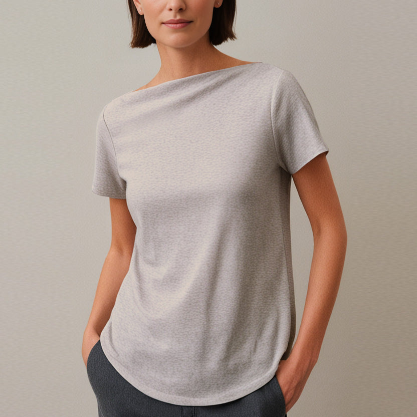 Short Sleeve Bateau Picnic Tee