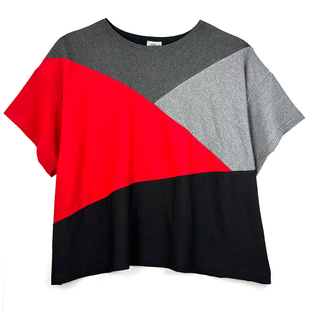 Diagonal Colorblock Top